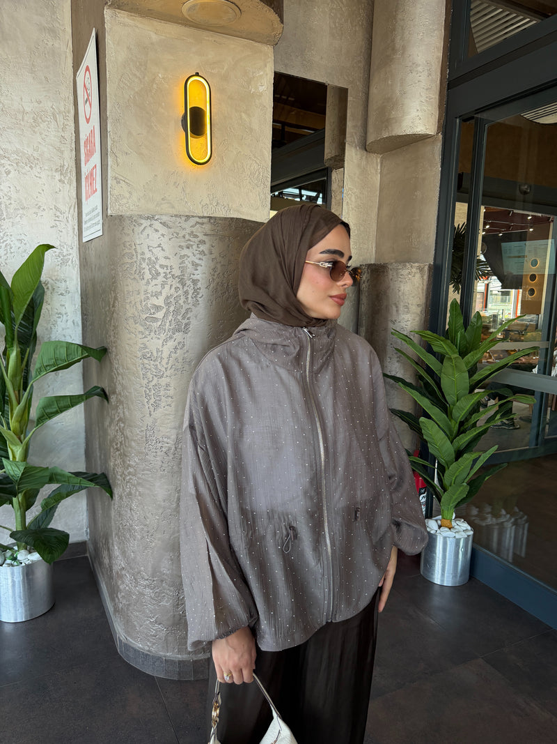 Taşlı Organze Ceket (ön sipariş)