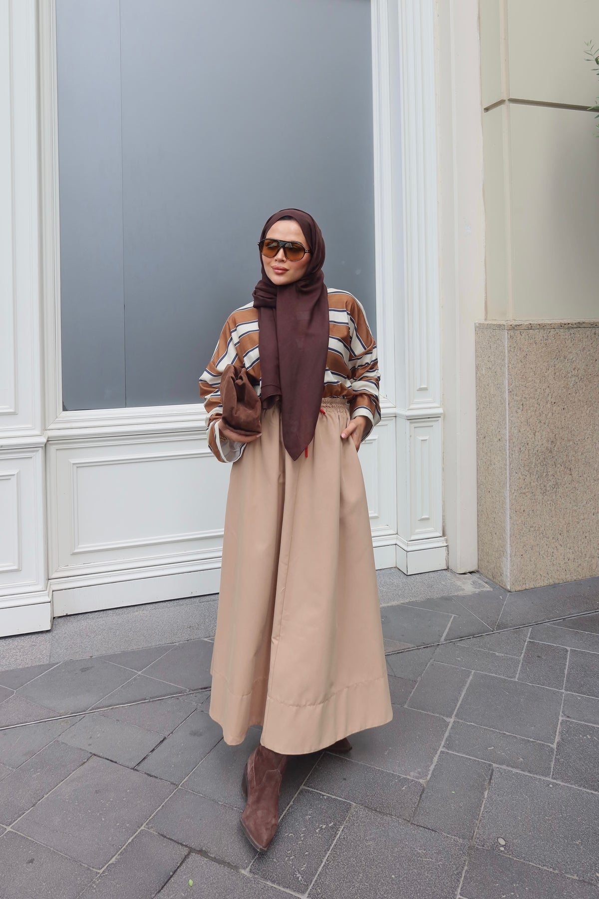 Kanvas Etek Camel - Kahve (Standart)