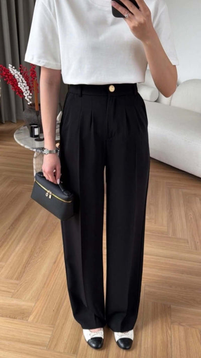 Gold Düğmeli Pantolon