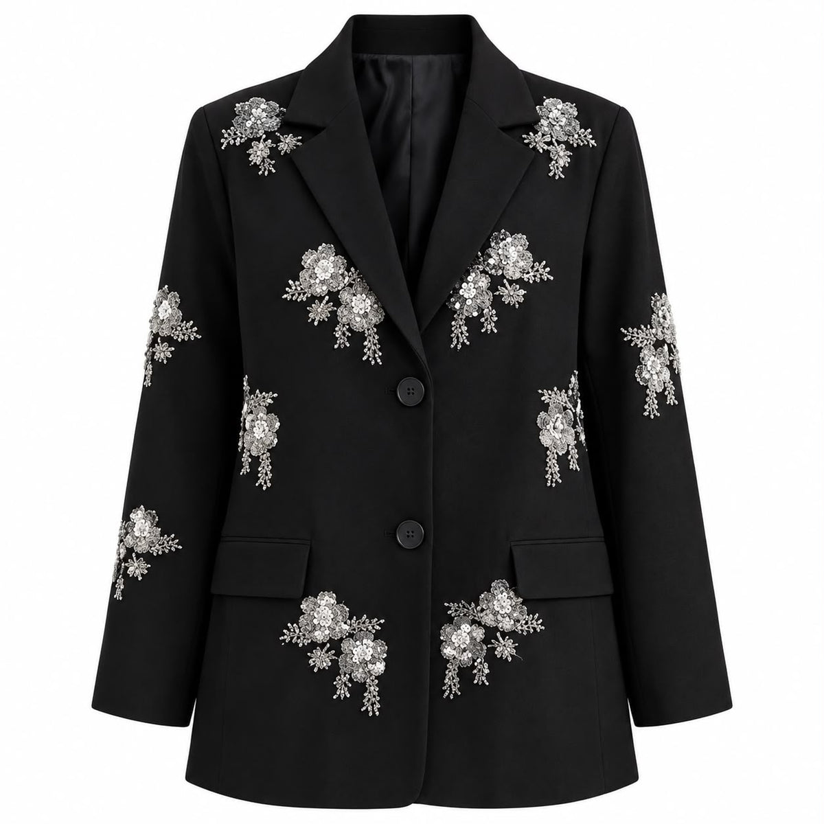 Taş İşlemeli Blazer Ceket
